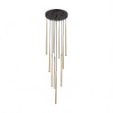 Lampa glamour wiszące tuby Piano X 35cm złota TK Lighting
