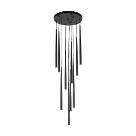 Lampa wiszące tuby Piano X 35cm czarna TK Lighting