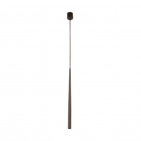 Lampa wisząca tuba Piano 5,2cm brązowa TK Lighting