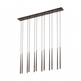 Lampa wiszące tuby Piano XII 120cm brązowa TK Lighting