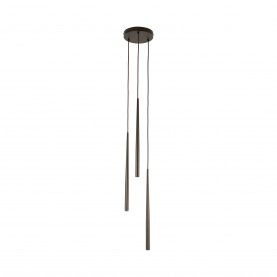 Lampa wiszące tuby Piano III 20cm brązowa TK Lighting