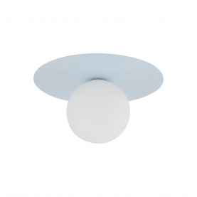 Plafon szklany kula Pixi 25cm biały / błękitny Lighting
