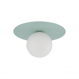 Plafon szklany kula Pixi 25cm biały / miętowy Lighting