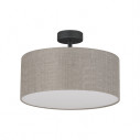 Plafon okrągły z lnianym abażurem Rondo II 40cm TK Lighting