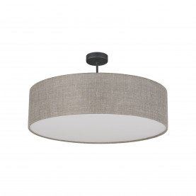 Plafon okrągły z lnianym abażurem Rondo II 60cm TK Lighting
