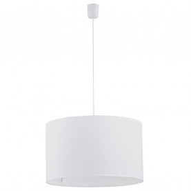 Lampa wisząca z abażurem Rondo 50cm biała TK Lighting