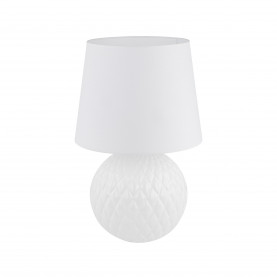 Lampa stołowa szklana dekoracyjna Santana biała TK Lighting