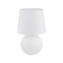 Lampa stołowa szklana dekoracyjna Santana biała TK Lighting