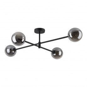 Lampa sufitowa szklane kule Sarius IV 90cm grafit lustrzany / czarny TK Lighting