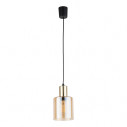Lampa szklana wisząca Sierra 12cm bursztynowy / złoty TK Lighting