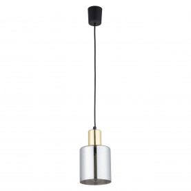 Lampa szklana wisząca Sierra 12cm grafit lustrzany / złoty TK Lighting