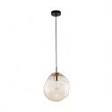 Lampa wisząca szklana nowoczesna Sol 25cm bursztynowa TK Lighting