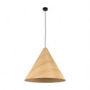Lampa wisząca drewniana stożek Solis 61cm dąb jasny TK Lighting
