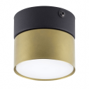 Lampa spot tuba Space 8cm złoto-czarna TK Lighting