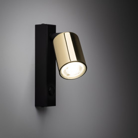 Kinkiet reflektorek z włącznikiem Top Gold złoty TK Lighting
