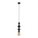 Lampa wisząca żarówka z dekoracyjną oprawką Tower Black 10cm czarna TK Lighting