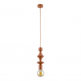 Lampa wisząca żarówka z dekoracyjną oprawką Tower Brick 10cm ceglana TK Lighting