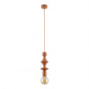 Lampa wisząca żarówka z dekoracyjną oprawką Tower Brick 10cm ceglana TK Lighting