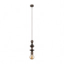 Lampa wisząca żarówka z dekoracyjną oprawką Tower Brown 10cm brązowa TK Lighting