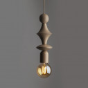 Lampa wisząca żarówka z dekoracyjną oprawką Tower Sabia 10cm beżowa TK Lighting