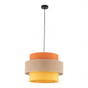 Lampa wisząca z kolorowym abażurem Trio Juta II 50cm TK Lighting