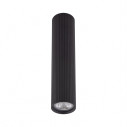 Lampa spot tuba ryflowana Tune 5,5cm H24cm czarna TK Lighting
