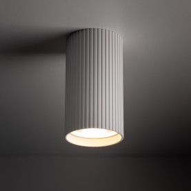Lampa spot tuba ryflowana Tune 5,5cm H10cm biała TK Lighting