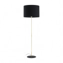Lampa podłogowa z abażurem Umberto 160cm czarny / złoty TK Lighting