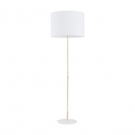 Lampa podłogowa z abażurem Umberto 160cm biały / złoty TK Lighting