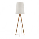 Lampa na trójnogu drewnianym z lnianym kloszem Walz 175cm TK Lighting