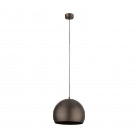 Lampa wisząca kula metalowa Zoe 27cm brązowa TK Lighting
