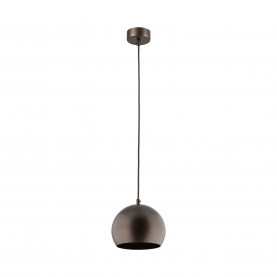 Lampa wisząca kula metalowa Zoe 17cm brązowa TK Lighting