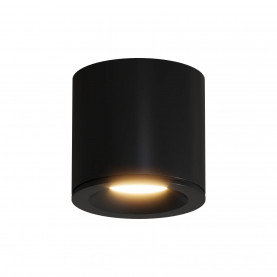 Lampa spot tuba do łazienki Luna 8cm H7,5cm czarna  Yaskr
