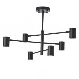 Lampa wisząca regulowana Noe 82cm czarna Yaskr