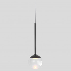 Lampa wisząca kula modern Orra LED 3000K 9,7cm czarna Yaskr