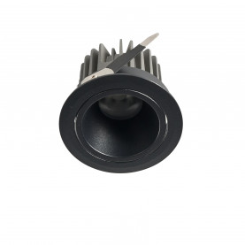 Lampa podtynkowa do łazienki Pik LED 3000K/3500K/4000K 8,3cm czarna Yaskr