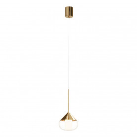 Lampa wisząca nowoczesna Suza LED 13cm złoty błyszczący Yaskr