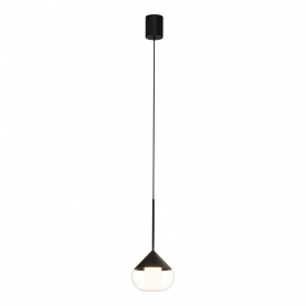 Lampa wisząca nowoczesna Suza LED 13cm czarna Yaskr