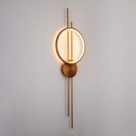 Kinkiet nowoczesny dekoracyjny Ecliptica LED 100cm złoty Step Into Design