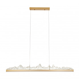Lampa wisząca kryształowa podłużna Montana LED 125cm złota Step Into Design