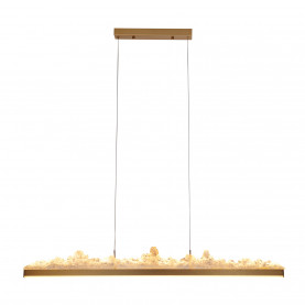 Lampa wisząca kryształowa podłużna Montana LED 125cm złota Step Into Design 2