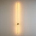 Kinkiet pionowy minimalistyczny Sparo LED 100cm złoty połysk Step Into Design