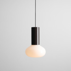 Lampa wisząca szklana Flo Mokka 19cm opal / brązowy Aldex