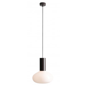 Lampa wisząca szklana Flo Mokka 26cm opal / brązowy Aldex