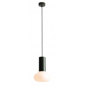 Lampa wisząca szklana Flo Moss 19cm opal / zielony Aldex