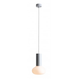 Lampa wisząca szklana Flo Grey 19cm opal / szary Aldex