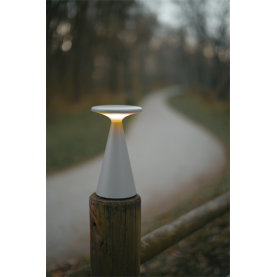 Lampa zewnętrzna stołowa Funghi LED 2700K szara MaxLight