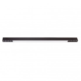 Plafon podłużny RX LED 3000K 30W 120cm czarny MaxLight