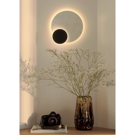Kinkiet okrągły z trawertynu Travertino LED 3000K 28x25cm MaxLight