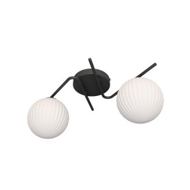 Plafon szklane kule ryflowane Vespa II 48cm opal Emibig